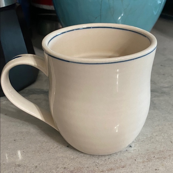 Anthropologie Molly Hatch Llama Mug Blue & off white - Picture 3 of 9